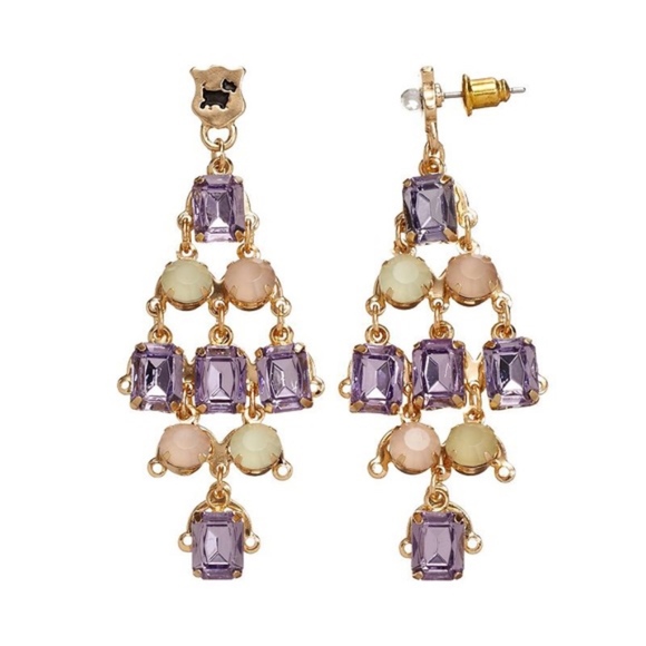 Juicy Couture Jewelry - Juicy Couture Multi-Stone Chandelier Earrings NWT